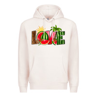 Pale Pink love watermelon Premium Hoodie - RanaPortraitStore