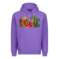 Purple love watermelon Premium Hoodie - RanaPortraitStore