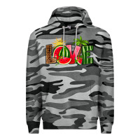 Slate Camo love watermelon Premium Hoodie - RanaPortraitStore