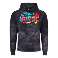 Cloud Black Autism Nurse Vintage Hoodie - NancyCooperArtShop