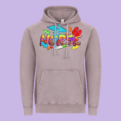 Autism Nurse Vintage Hoodie Designed By Nancycooperartshop