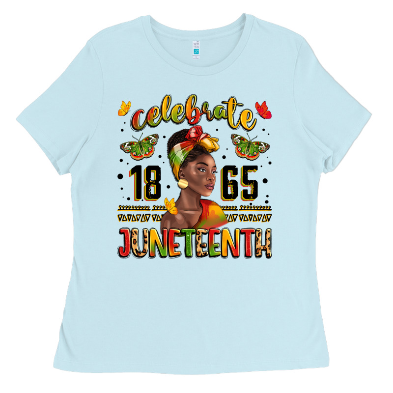 Celebrate 1865 Juneteenth With Black Woman Ladies Tee by LillyAllenDesigns | Teevron