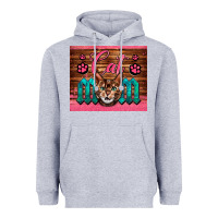 Heather Grey Western Cat Mom Heavyweight Hoodie - LillyAllenDesigns