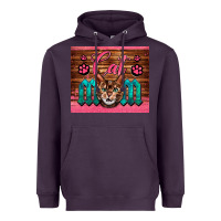 Plum Western Cat Mom Heavyweight Hoodie - LillyAllenDesigns