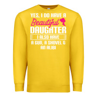 Lemon Father Yes I Do Have A Beautiful Daughter Premium Sweatshirt - tuanDangUi