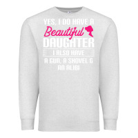 Oatmeal Heather Father Yes I Do Have A Beautiful Daughter Premium Sweatshirt - tuanDangUi