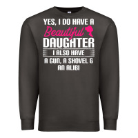 Smoke Father Yes I Do Have A Beautiful Daughter Premium Sweatshirt - tuanDangUi