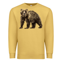 Antique Gold Brown Bear Premium Sweatshirt - LillyAllenDesigns