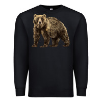 Black Brown Bear Premium Sweatshirt - LillyAllenDesigns