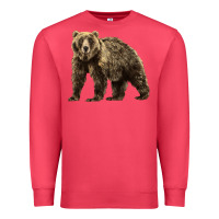 Cardinal Brown Bear Premium Sweatshirt - LillyAllenDesigns