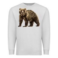 Dove Grey Brown Bear Premium Sweatshirt - LillyAllenDesigns