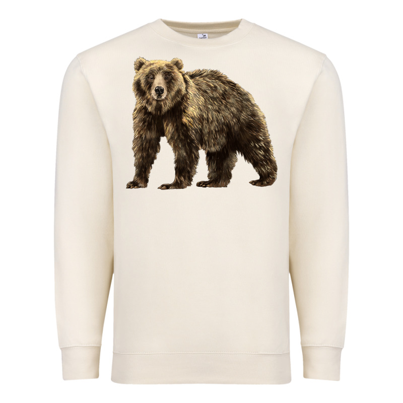 Brown Bear Premium Sweatshirt by LillyAllenDesigns | Teevron