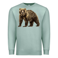 Seafoam Brown Bear Premium Sweatshirt - LillyAllenDesigns
