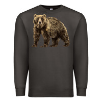 Smoke Brown Bear Premium Sweatshirt - LillyAllenDesigns