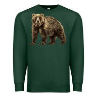 Sports Green Brown Bear Premium Sweatshirt - LillyAllenDesigns