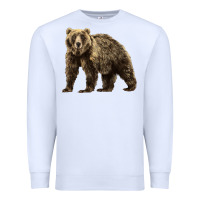 White Brown Bear Premium Sweatshirt - LillyAllenDesigns