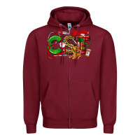 Burgundy christmas cetified surgical technologist Zipper Hoodie - LillyAllenDesigns