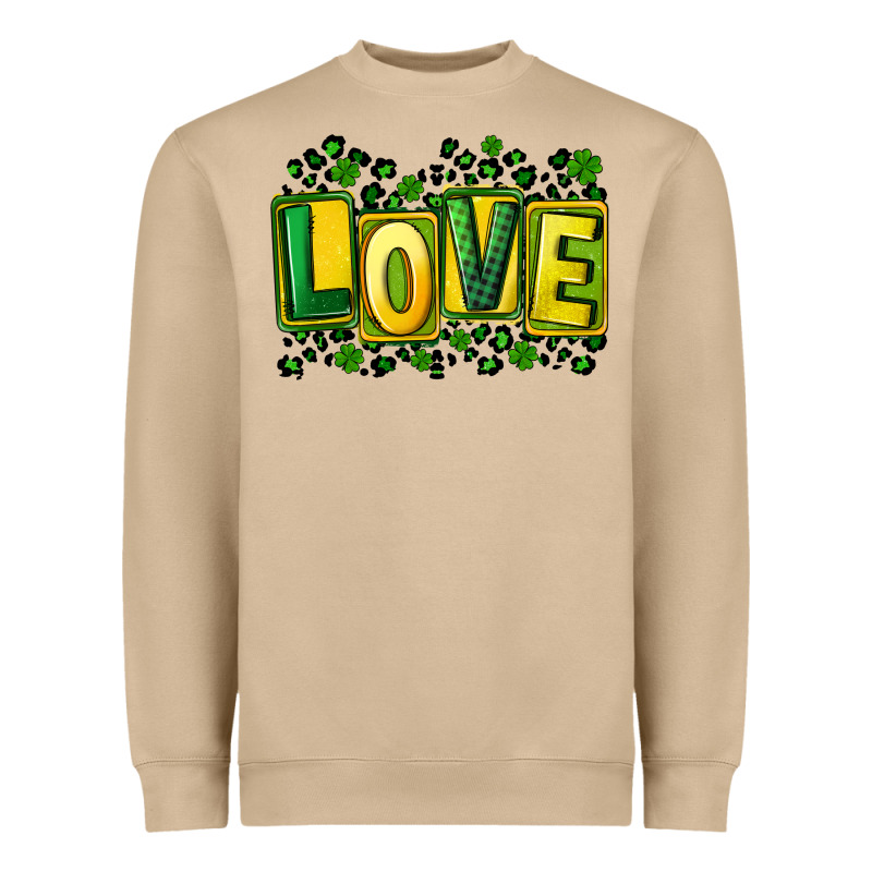 St. Patrick's Day Love Heavyweight Sweatshirt by FaDigitalArtStudio | Teevron