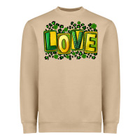 Mushroom St. Patrick's Day love Heavyweight Sweatshirt - FaDigitalArtStudio
