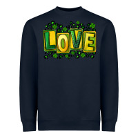 Navy St. Patrick's Day love Heavyweight Sweatshirt - FaDigitalArtStudio