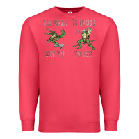 Cardinal say pizza to drugs say no to yes Premium Sweatshirt - tuanDangUi