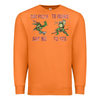 Carrot say pizza to drugs say no to yes Premium Sweatshirt - tuanDangUi