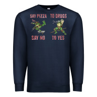Navy say pizza to drugs say no to yes Premium Sweatshirt - tuanDangUi