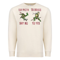 Sandshell say pizza to drugs say no to yes Premium Sweatshirt - tuanDangUi