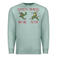 Seafoam say pizza to drugs say no to yes Premium Sweatshirt - tuanDangUi
