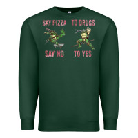 Sports Green say pizza to drugs say no to yes Premium Sweatshirt - tuanDangUi