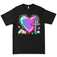 Black easter cross heart la Premium Tee - LillyAllenDesigns