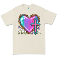 Easter Cross Heart La Premium Tee | Teevron