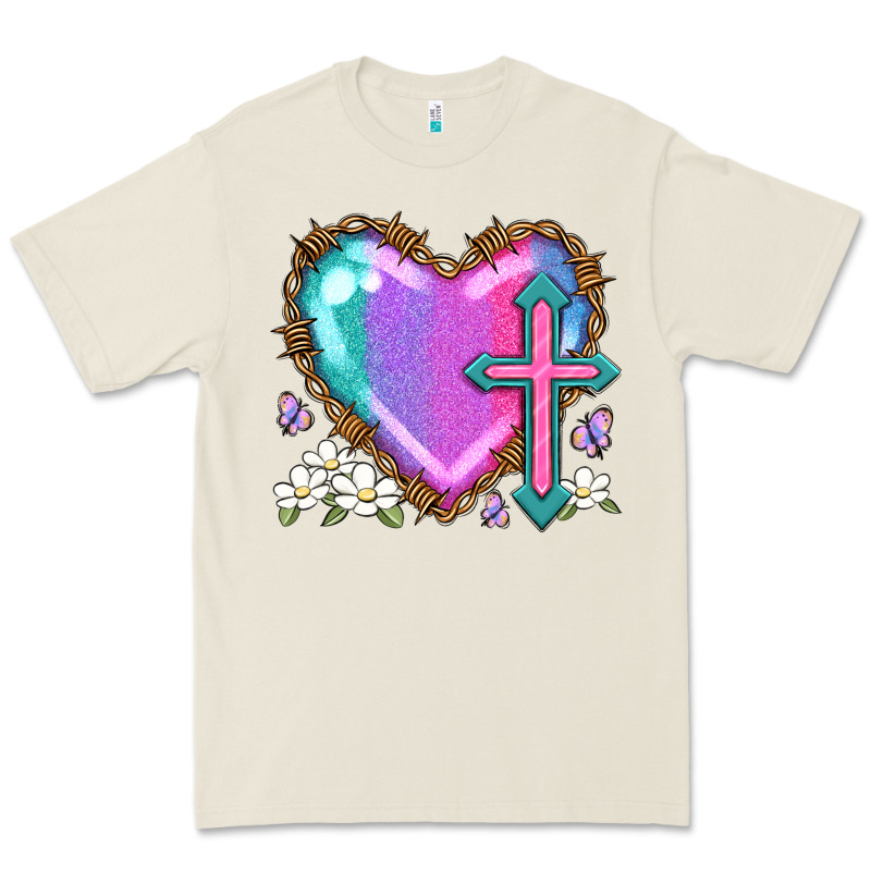 Easter Cross Heart La Premium Tee by LillyAllenDesigns | Teevron