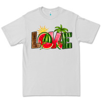 Dove Grey love watermelon Premium Tee - RanaPortraitStore