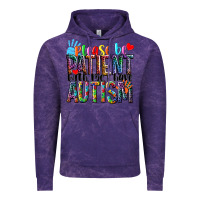 Cloud Purple Please be patient with me i have Autism Vintage Hoodie - NancyCooperArtShop