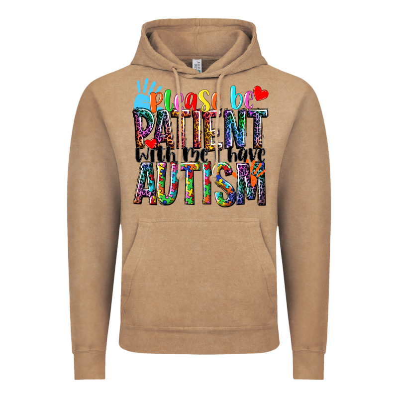 Please Be Patient With Me I Have Autism Vintage Hoodie by NancyCooperArtShop | Teevron
