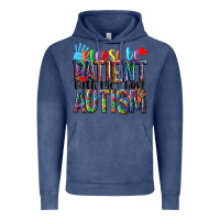 Vintage Denim Please be patient with me i have Autism Vintage Hoodie - NancyCooperArtShop