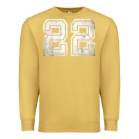 Antique Gold Number 22 Sports Jersey Lucky No. Birthday Age Vintage Premium Sweatshirt - tuanDangUi