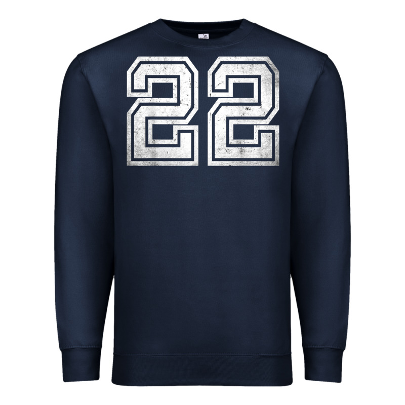 Number 22 Sports Jersey Lucky No. Birthday Age Vintage Premium Sweatshirt by tuanDangUi | Teevron
