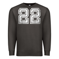 Smoke Number 22 Sports Jersey Lucky No. Birthday Age Vintage Premium Sweatshirt - tuanDangUi