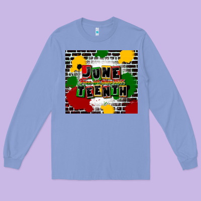 Juneteenth Free Ish Since 1865 Long Sleeve Tee Designed By Cowgirlartshop