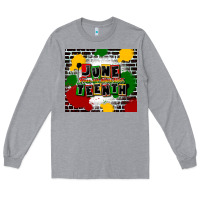 Heather Grey juneteenth free ish since 1865 Long Sleeve Tee - CowGirlArtShop