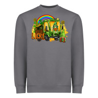 Storm lucky gnomes truck St. Patrick's Day Heavyweight Sweatshirt - FaDigitalArtStudio