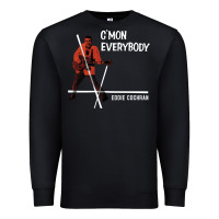 Black eddie cochran c mon everybody album cover Premium Sweatshirt - tuanDangUi