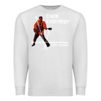 Oatmeal Heather eddie cochran c mon everybody album cover Premium Sweatshirt - tuanDangUi