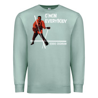Seafoam eddie cochran c mon everybody album cover Premium Sweatshirt - tuanDangUi