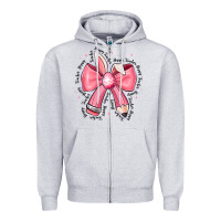 Heather Grey easter bunny pencil bow Zipper Hoodie - CowhideDigitalArt