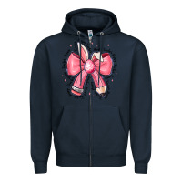 Navy easter bunny pencil bow Zipper Hoodie - CowhideDigitalArt