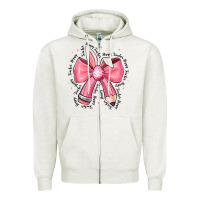 Oatmeal Heather easter bunny pencil bow Zipper Hoodie - CowhideDigitalArt