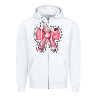 White easter bunny pencil bow Zipper Hoodie - CowhideDigitalArt